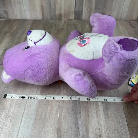 Vintage 2003 Share Bear Care Bear Lollipops Purple Plush 15" - Picture 6 of 6